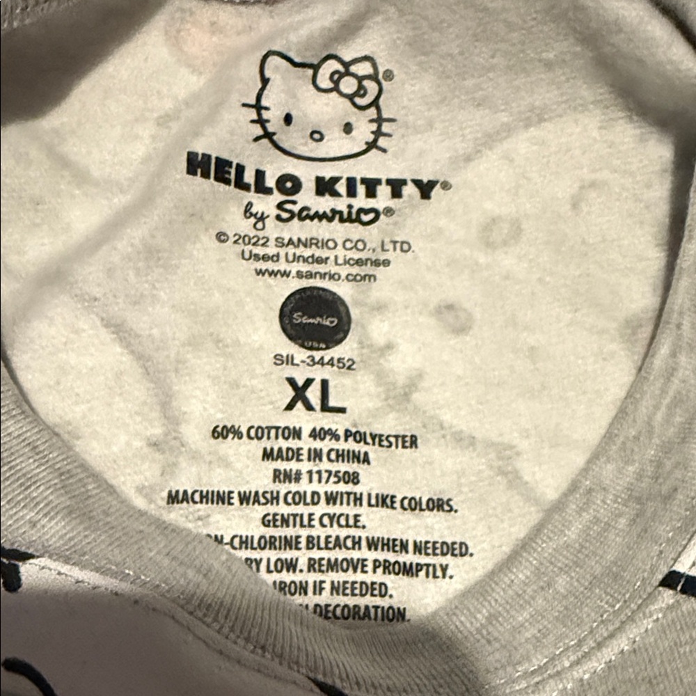 Hello Kitty Sanrio Gray Sweater - Picture 2 of 3